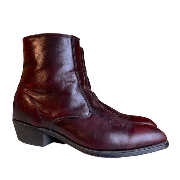 Laredo Fletcher Block Heel Cowboy Boots  Leather Men’s Size 13 SP1122 Western - Picture 16 of 16